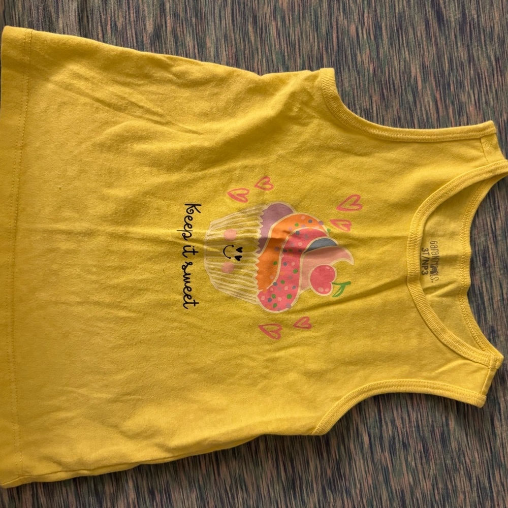 Garanimals Yellow Tank Top with Vibrant Design